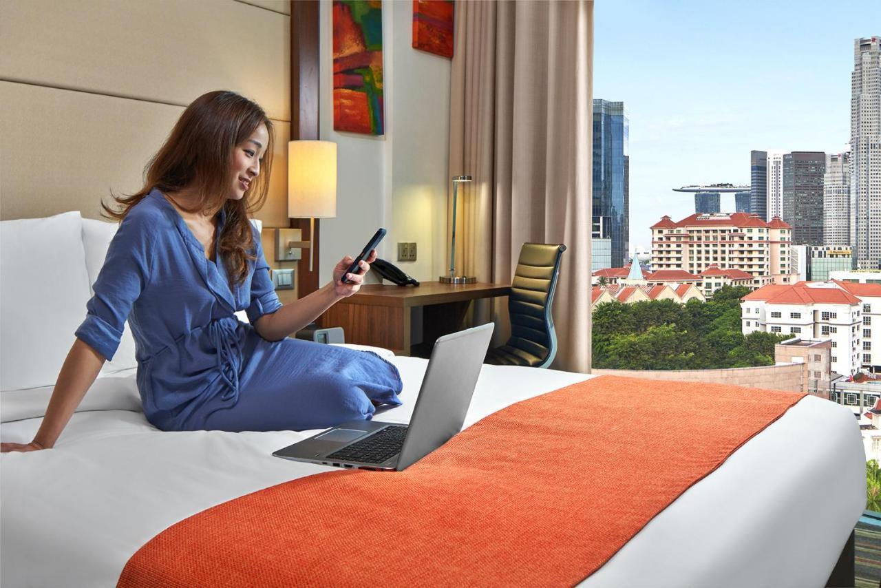 Standard Kamer met queensize bed, uitzicht op MBS en gratis ontbijt - Bovenste verdieping